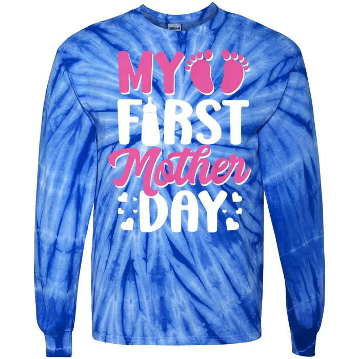 My First Mothers Day Tie-Dye Long Sleeve Shirt