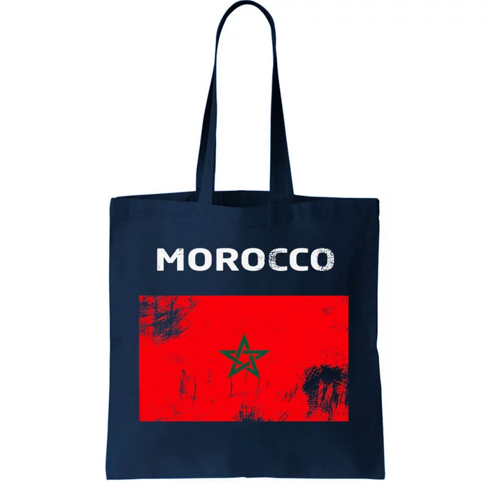 Morocco Flag Tote Bag