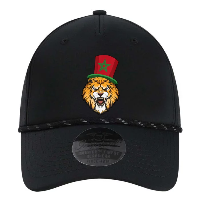 Morocco Flag Moroccan Soccer Supporter For Men Women Performance The Dyno Cap