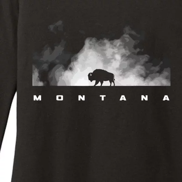 Montana Funny Womens CVC Long Sleeve Shirt