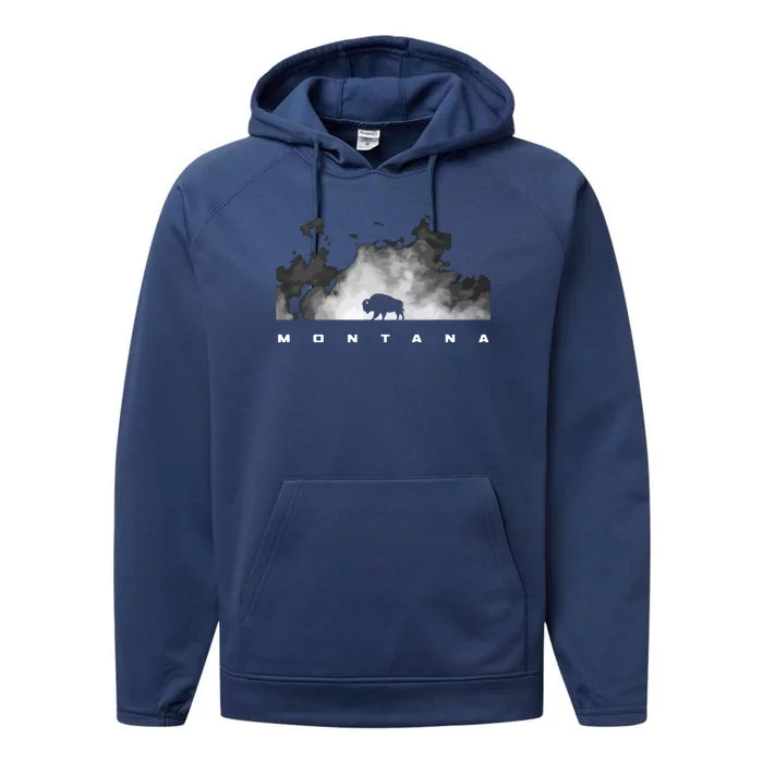 Montana Funny Performance Fleece Hoodie