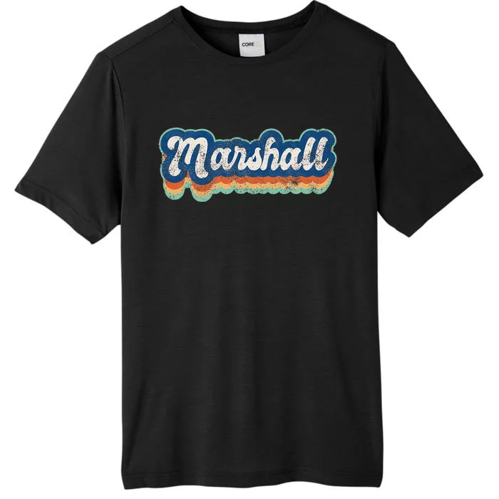 Marshall First Name Boy Vintage Style 70s 80s Personalized ChromaSoft Performance T-Shirt