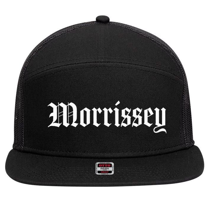 Morrissey Family Name 7 Panel Mesh Trucker Snapback Hat