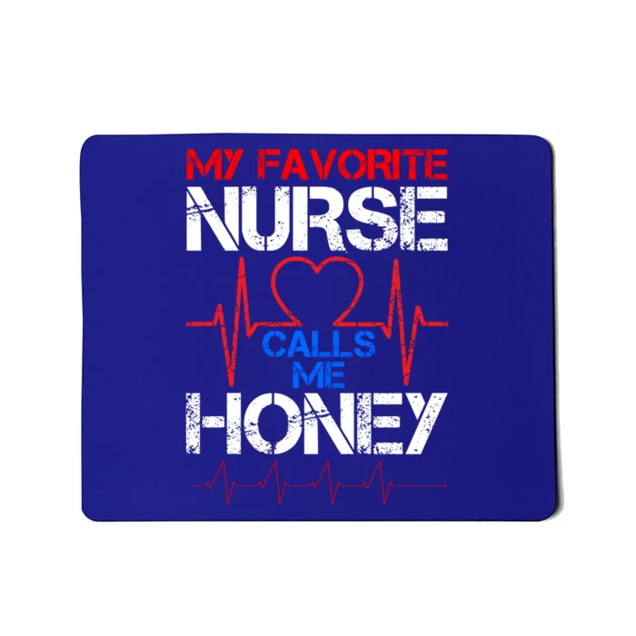 My Favorite Nurse Calls Me Honey Cool Vintage Nurse Husband Gift Mousepad