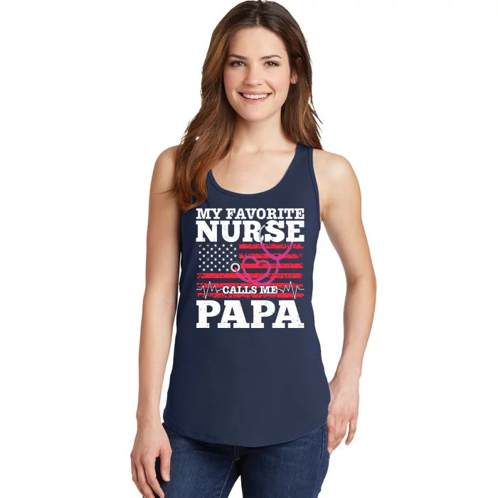 My Favorite Nurse Calls Me Papa Ladies Essential Tank