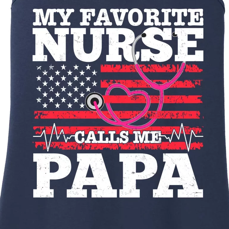 My Favorite Nurse Calls Me Papa Ladies Essential Tank