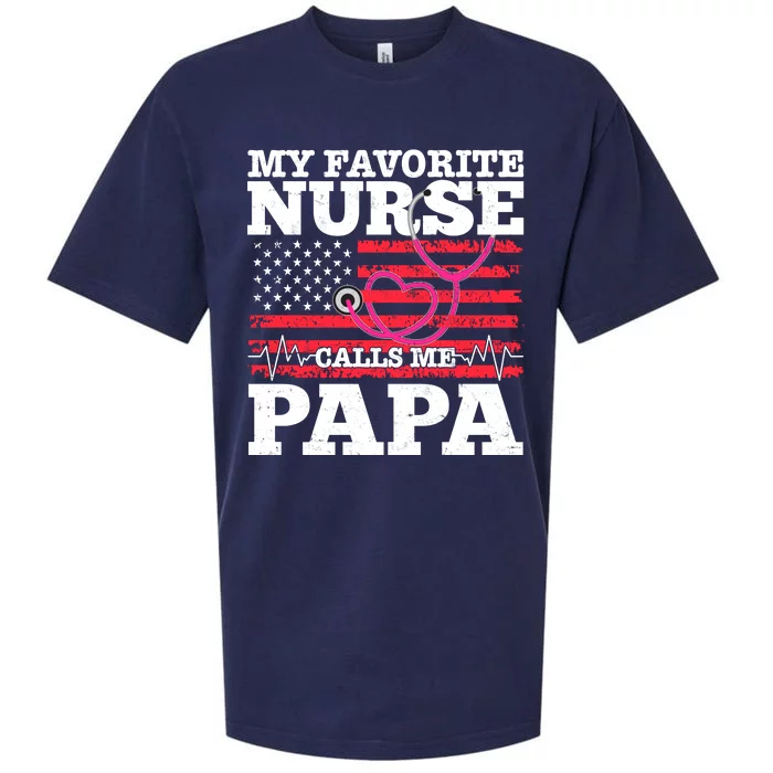 My Favorite Nurse Calls Me Papa Sueded Cloud Jersey T-Shirt