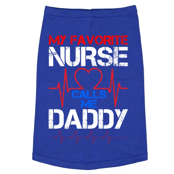 My Favorite Nurse Calls Me Daddy Cool Vintage Nurse Dad Gift Doggie Tank