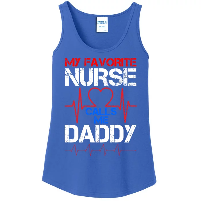 My Favorite Nurse Calls Me Daddy Cool Vintage Nurse Dad Gift Ladies Essential Tank