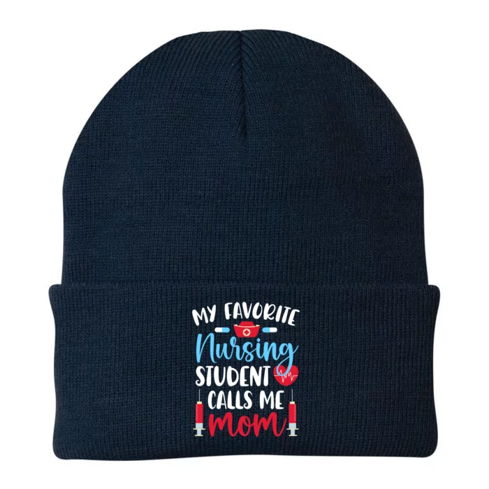 My Favorite Nursing Student Mom Future Nurse Mom Gift Knit Cap Winter Beanie