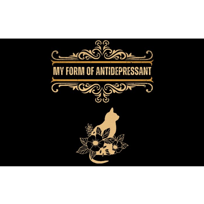 My Form Of Antidepressant Cute Cat Kitten Serotonin Bumper Sticker