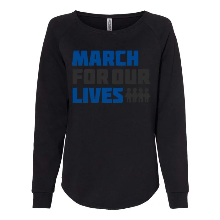 March For Our Lives Stop Guns Gun Control Vintage Womens California Wash Sweatshirt