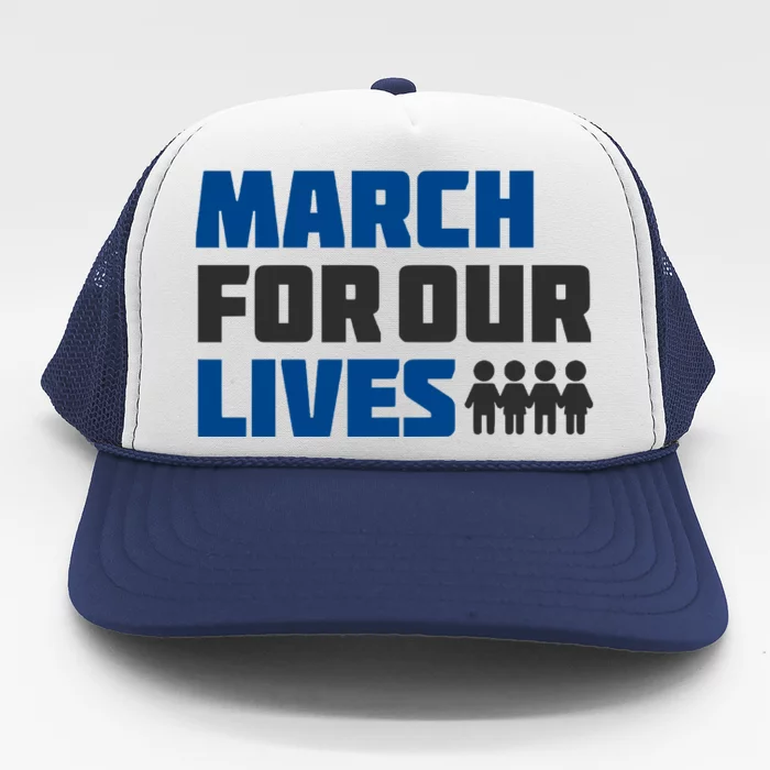 March For Our Lives Stop Guns Gun Control Vintage Trucker Hat