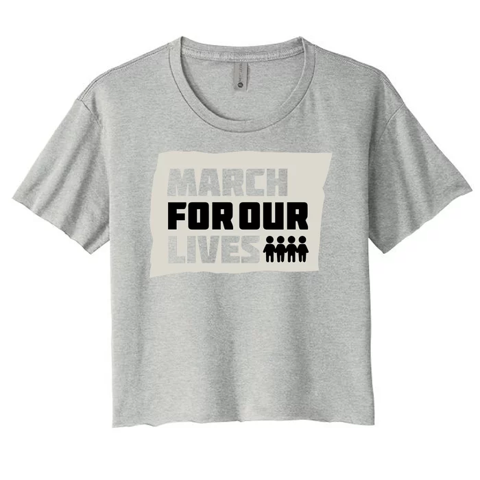 March For Our Lives Women's Crop Top Tee