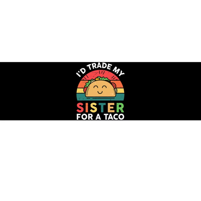 Mexican Fiesta Outfit Funny Taco Tuesday Little Sister Bumper Sticker