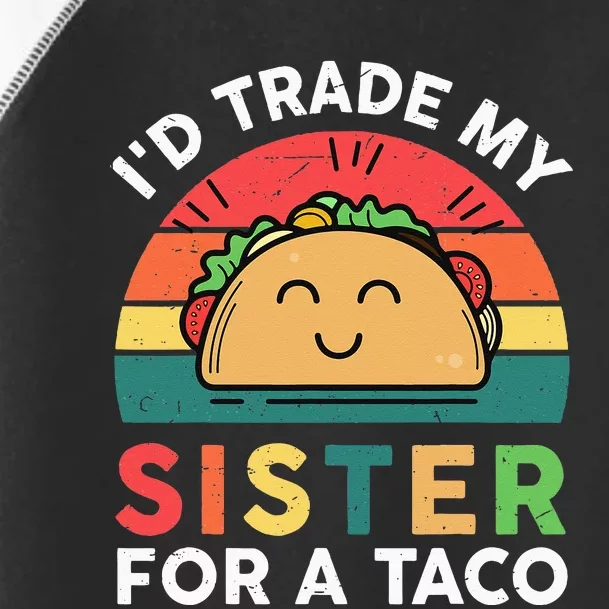 Mexican Fiesta Outfit Funny Taco Tuesday Little Sister Toddler Fine Jersey T-Shirt