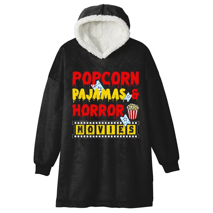 Movie Fan Popcorn Lover Hooded Wearable Blanket