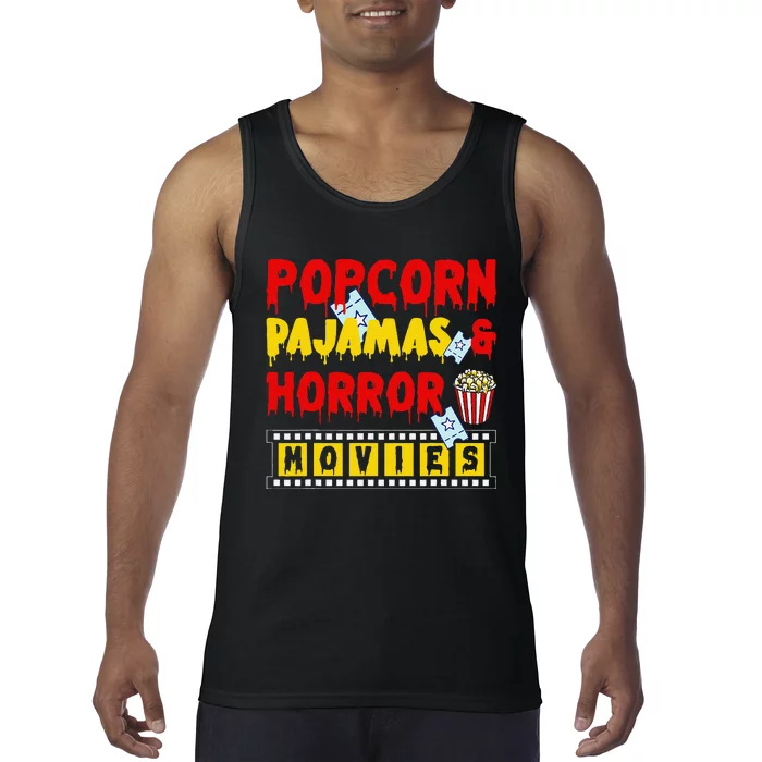 Movie Fan Popcorn Lover Tank Top