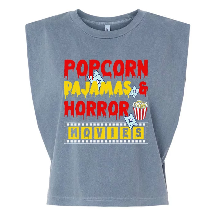 Movie Fan Popcorn Lover Garment-Dyed Women's Muscle Tee