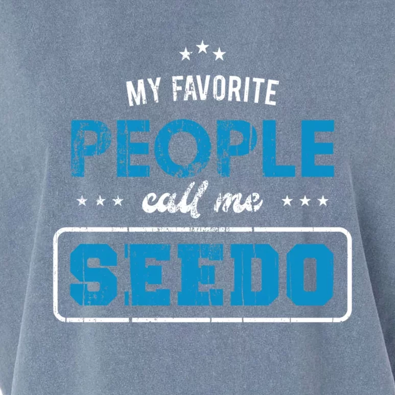 My Favorite People Call Me Seedo Palestinian Grandpa Great Gift Garment-Dyed Women's Muscle Tee