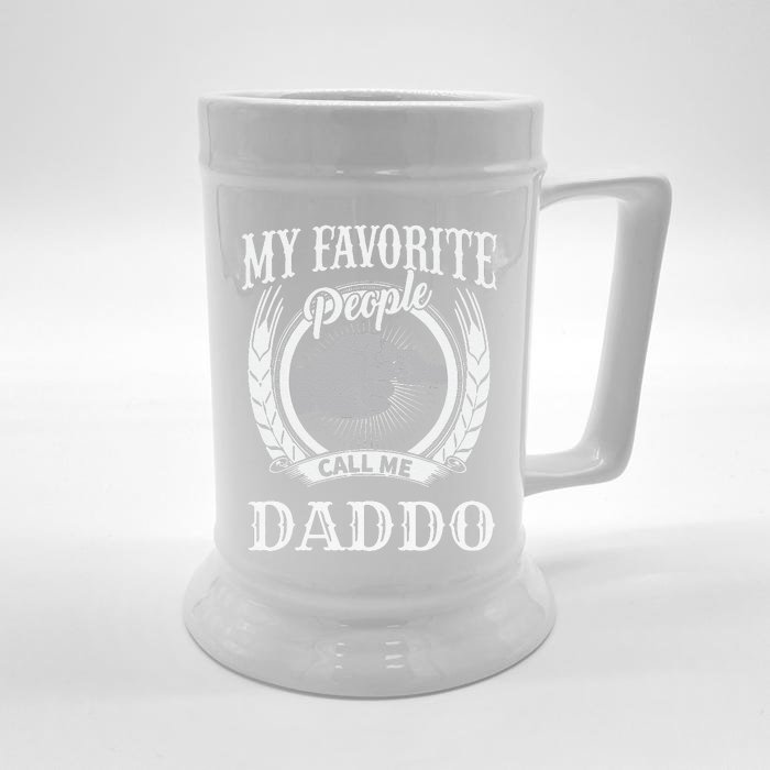 My Favorite People Call Me Daddo Fist Bump Special Grandpa Front & Back Beer Stein