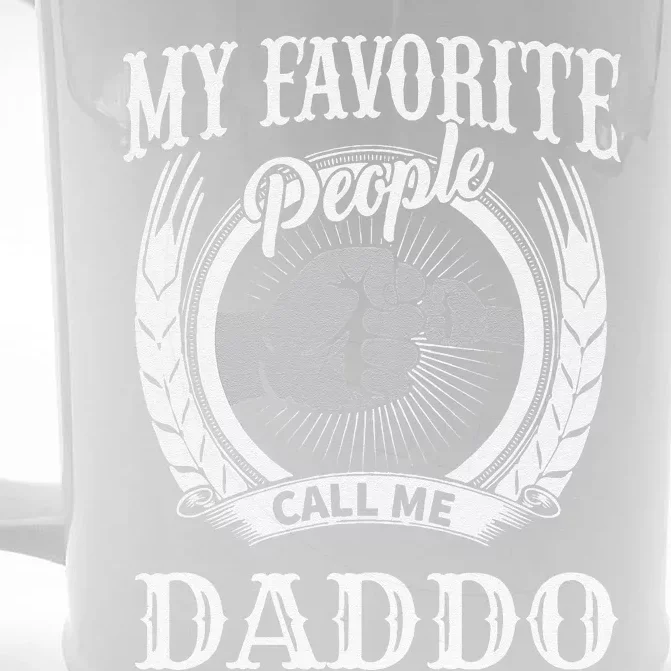 My Favorite People Call Me Daddo Fist Bump Special Grandpa Front & Back Beer Stein