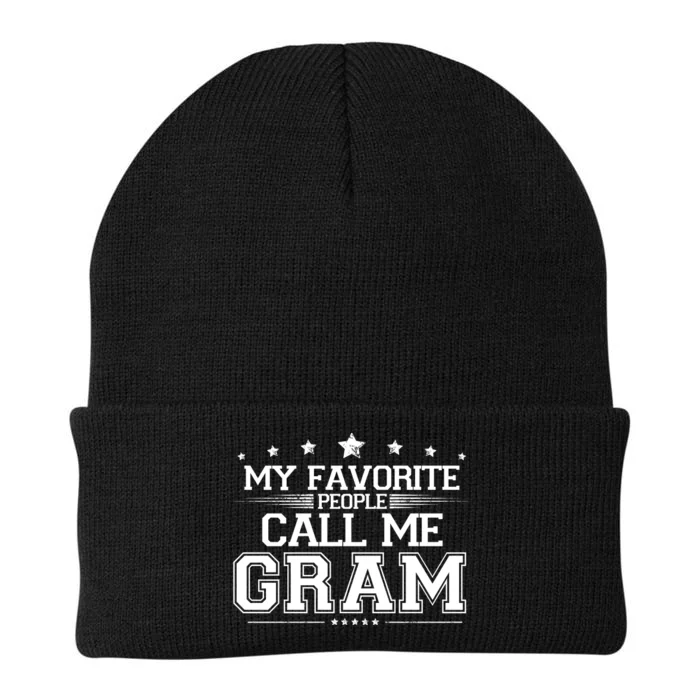 My Favorite People Call Me Gram Knit Cap Winter Beanie