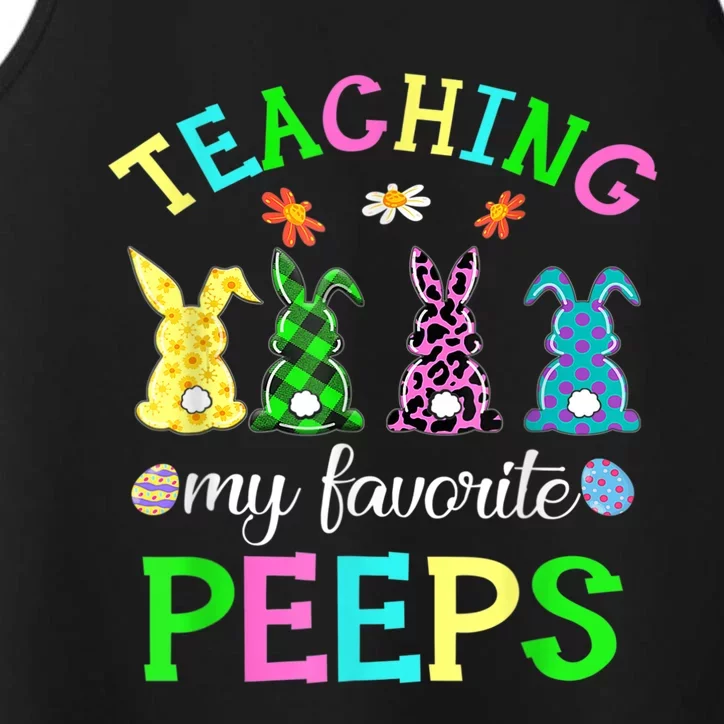 My Favorite Peep Call Me Teacher Happy Easter Day Shirt Performance Tank