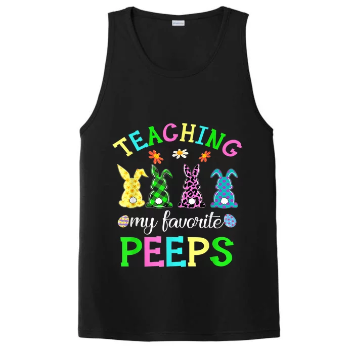 My Favorite Peep Call Me Teacher Happy Easter Day Shirt Performance Tank