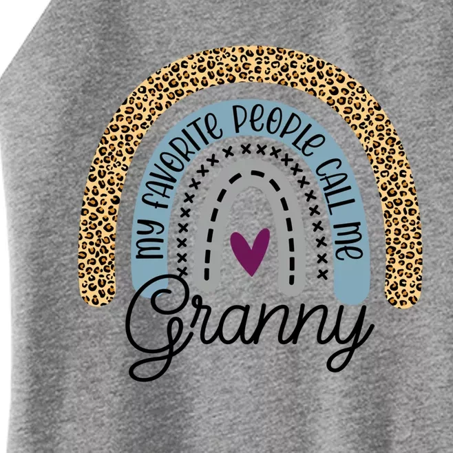 My Favorite People Call Me Granny Rainbow Mother's Day Cool Gift Women’s Perfect Tri Rocker Tank