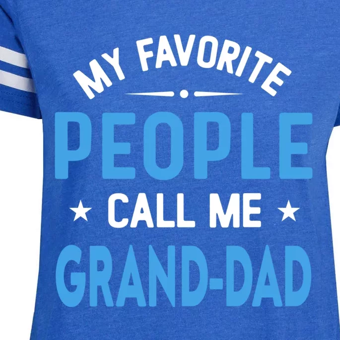 My Favorite People Call Me Grand Dad Funny Fathers Day Gift Enza Ladies Jersey Football T-Shirt