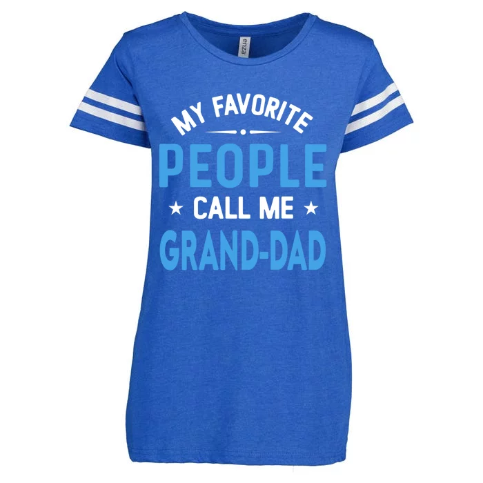 My Favorite People Call Me Grand Dad Funny Fathers Day Gift Enza Ladies Jersey Football T-Shirt