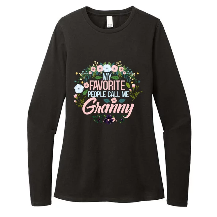 My Favorite People Call Me Granny Xmas Mom/grandma Gift Womens CVC Long Sleeve Shirt