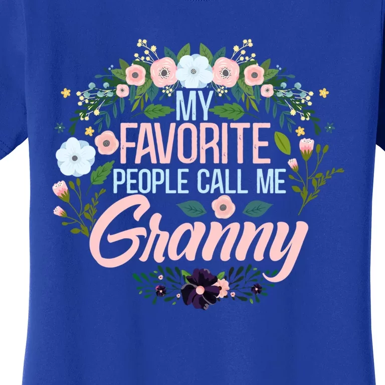 My Favorite People Call Me Granny Xmas Mom/grandma Gift Women's T-Shirt