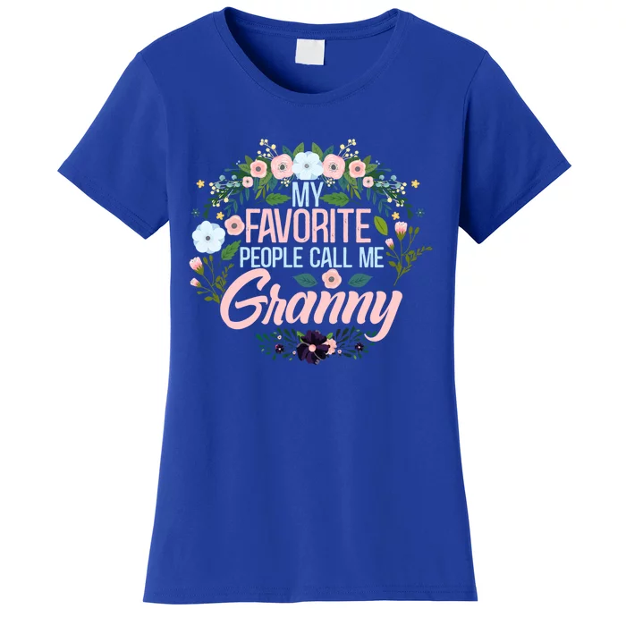 My Favorite People Call Me Granny Xmas Mom/grandma Gift Women's T-Shirt