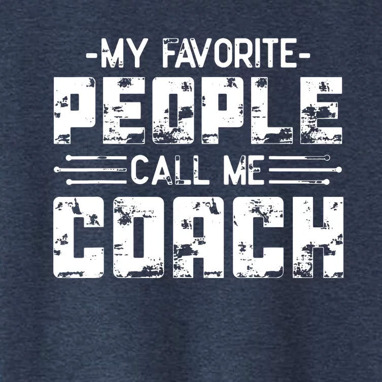 My Favorite People Call Me Coach Women's Crop Top Tee