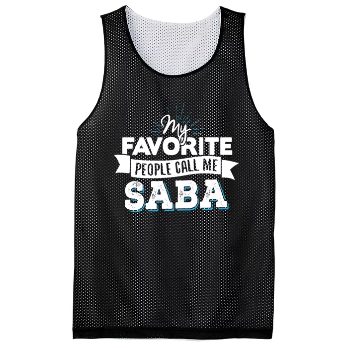 My Favorite People Call Me Saba Mesh Reversible Basketball Jersey Tank