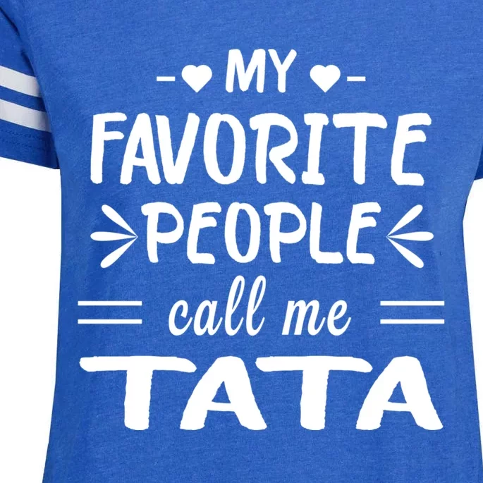 My Favorite People Call Me Tata Enza Ladies Jersey Football T-Shirt