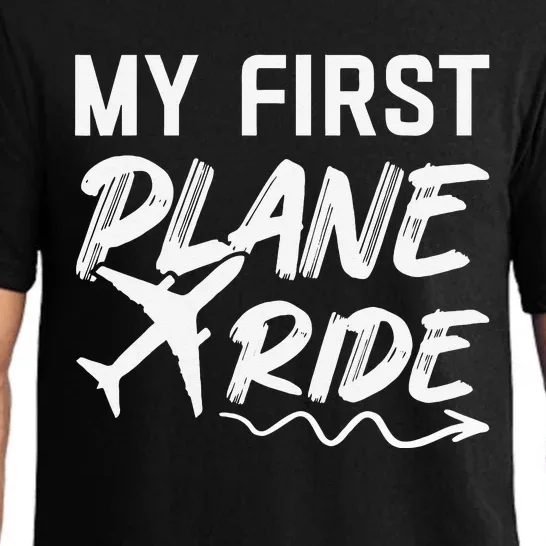 My First Plane Ride My 1st Flight Airplane Lovers Pajama Set