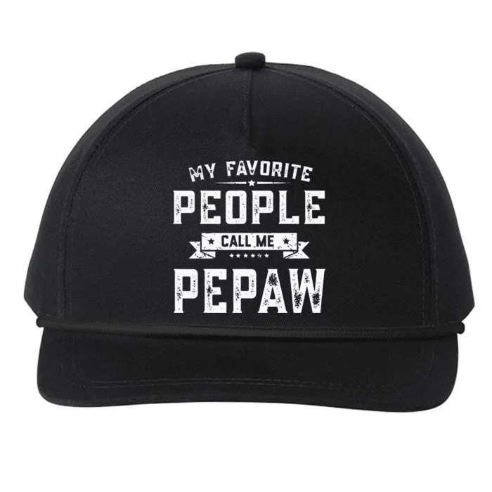 My Favorite People Call Me Pepaw Funny Fathers Day Gifts Snapback Five-Panel Rope Hat