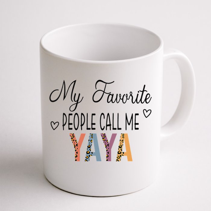 My Favorite People Call Me Yaya Leopard, Mother's Day Front & Back Coffee Mug