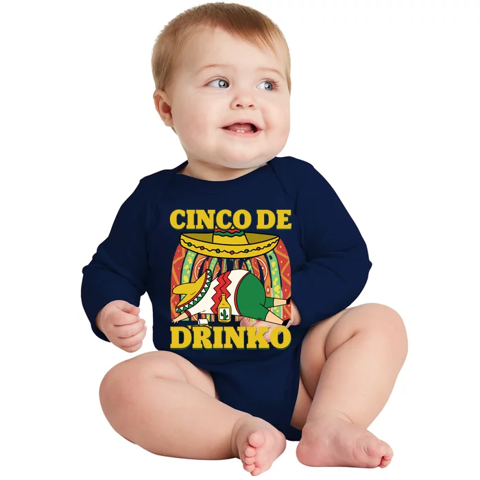 Mexican Fiesta Party Cinco De O Tee Ing Party Gift Baby Long Sleeve Bodysuit