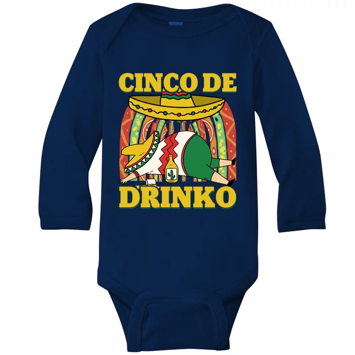 Mexican Fiesta Party Cinco De O Tee Ing Party Gift Baby Long Sleeve Bodysuit