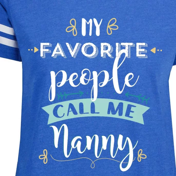 My Favorite People Call Me Nanny Enza Ladies Jersey Football T-Shirt