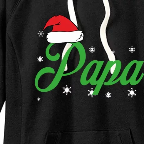 Matching Family Pajama Tops Papa Christmas Eve Tradition Cute Gift Women's Fleece Hoodie