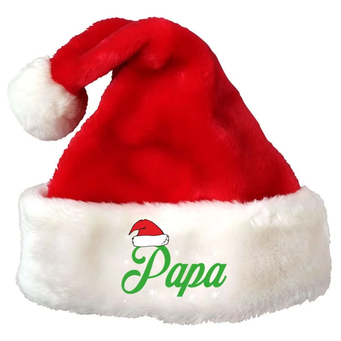 Matching Family Pajama Tops Papa Christmas Eve Tradition Cute Gift Premium Christmas Santa Hat