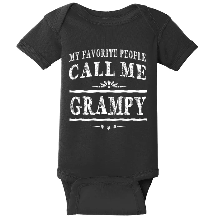 My Favorite People Call Me Grampy Baby Bodysuit