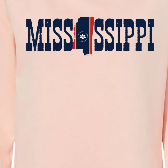 Mississippi Flag Pride For Mississippi Womens California Wash Sweatshirt