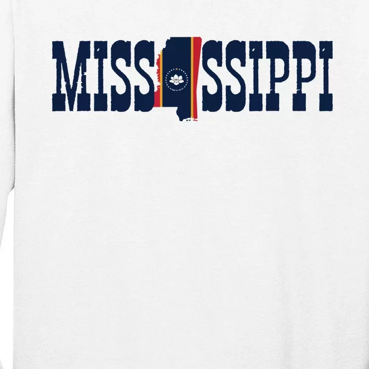 Mississippi Flag Pride For Mississippi Tall Long Sleeve T-Shirt