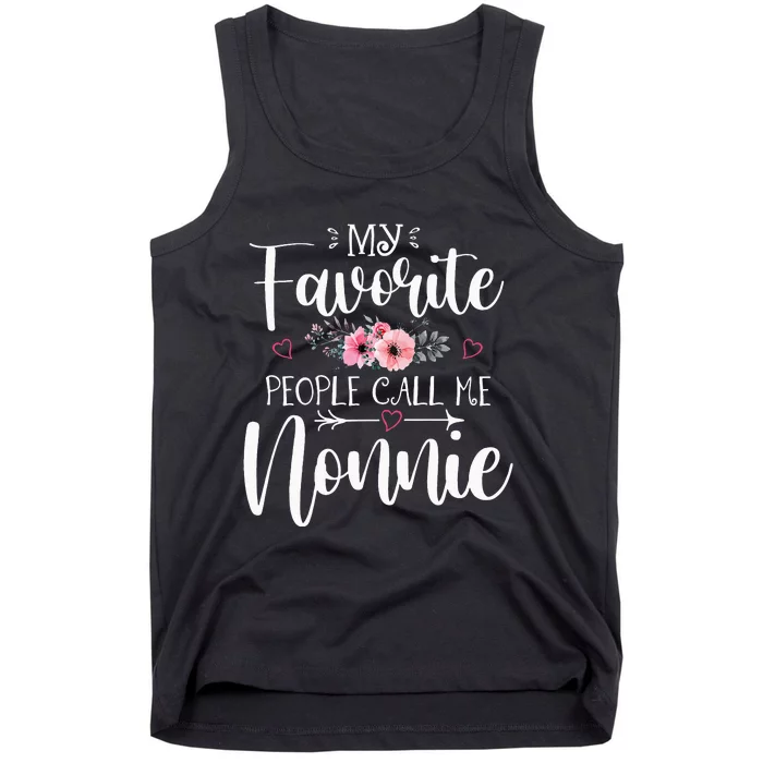 My Favorite People Call Me Nonnie happy Mother's Day Tank Top